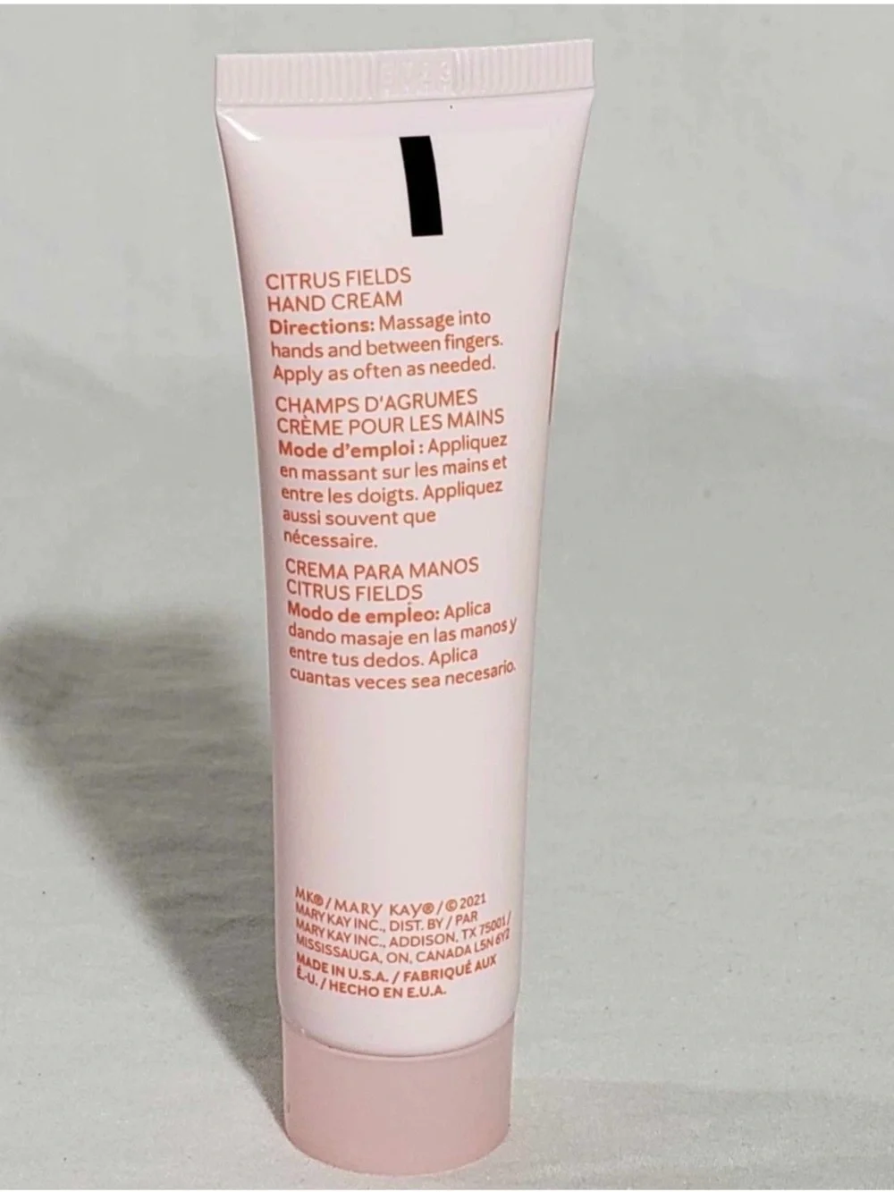 Mary Kay Hand Cream Minis Peach Gardenia Pink Freesia Citrus Fields New in Box